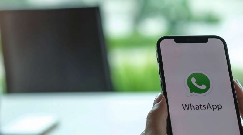 person using whatsapp integration at desk